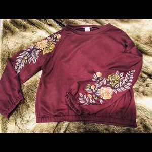 Embroidered sweater
